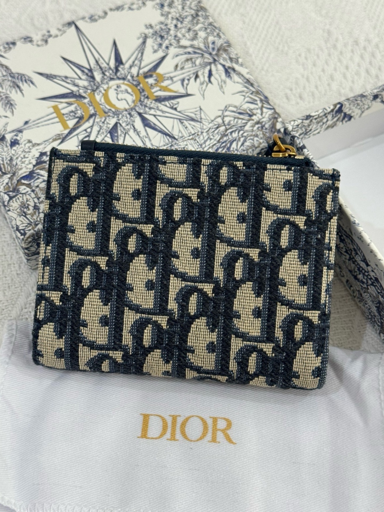 DIOR 30 MONTAIGNE DAHLIA WALLET - JL_VintageHandmade