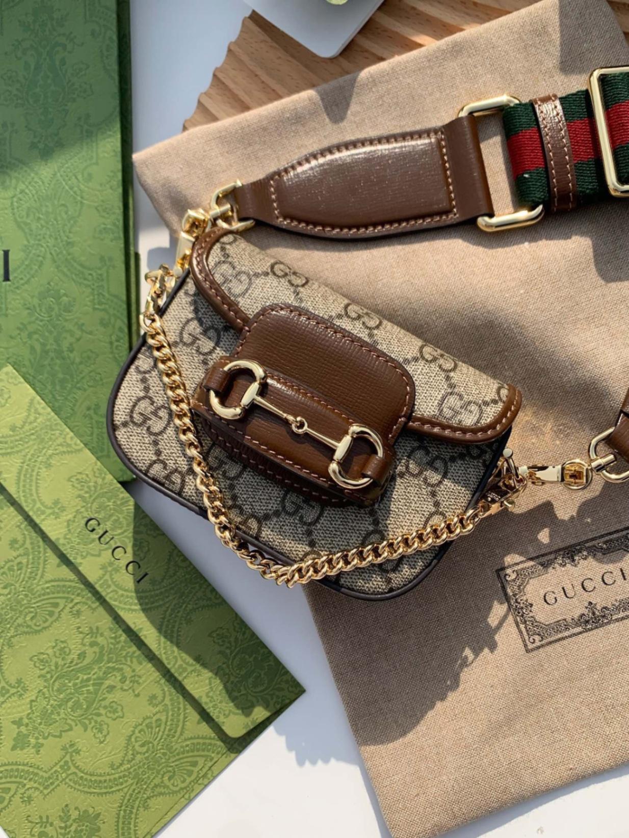 GUCCI HORSEBIT 1955 STRAP WALLET