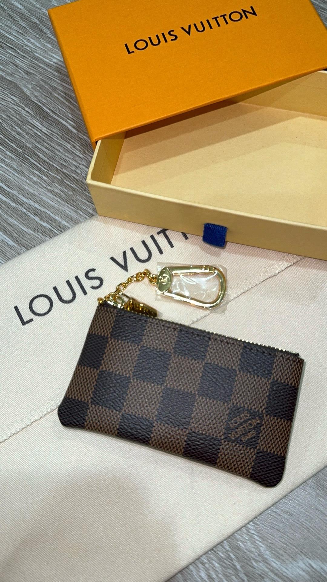 KEY POUCH DAMIER EBENE 棋盘格钥匙零钱包