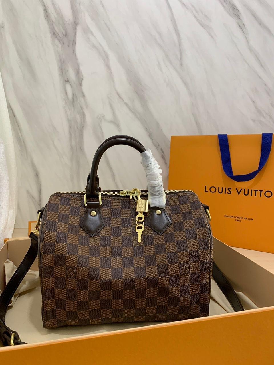 SPEEDY BANDOULIERE 25 DAMIER EBENE