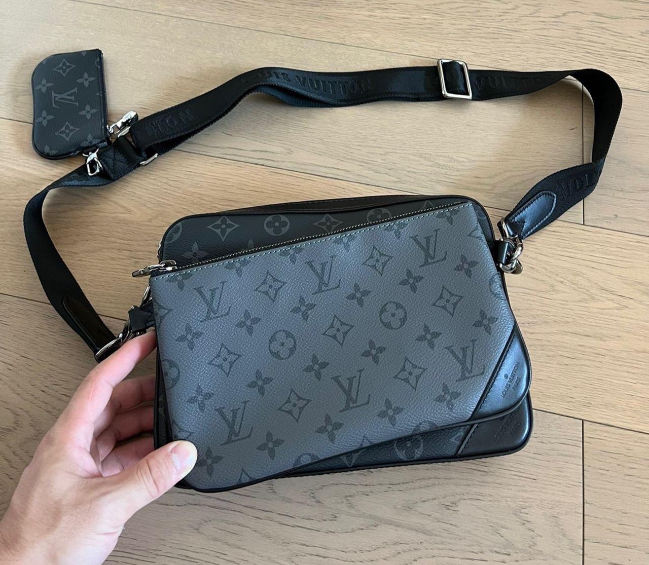 TRIO MESSENGER MONOGRAM ECLIPSE