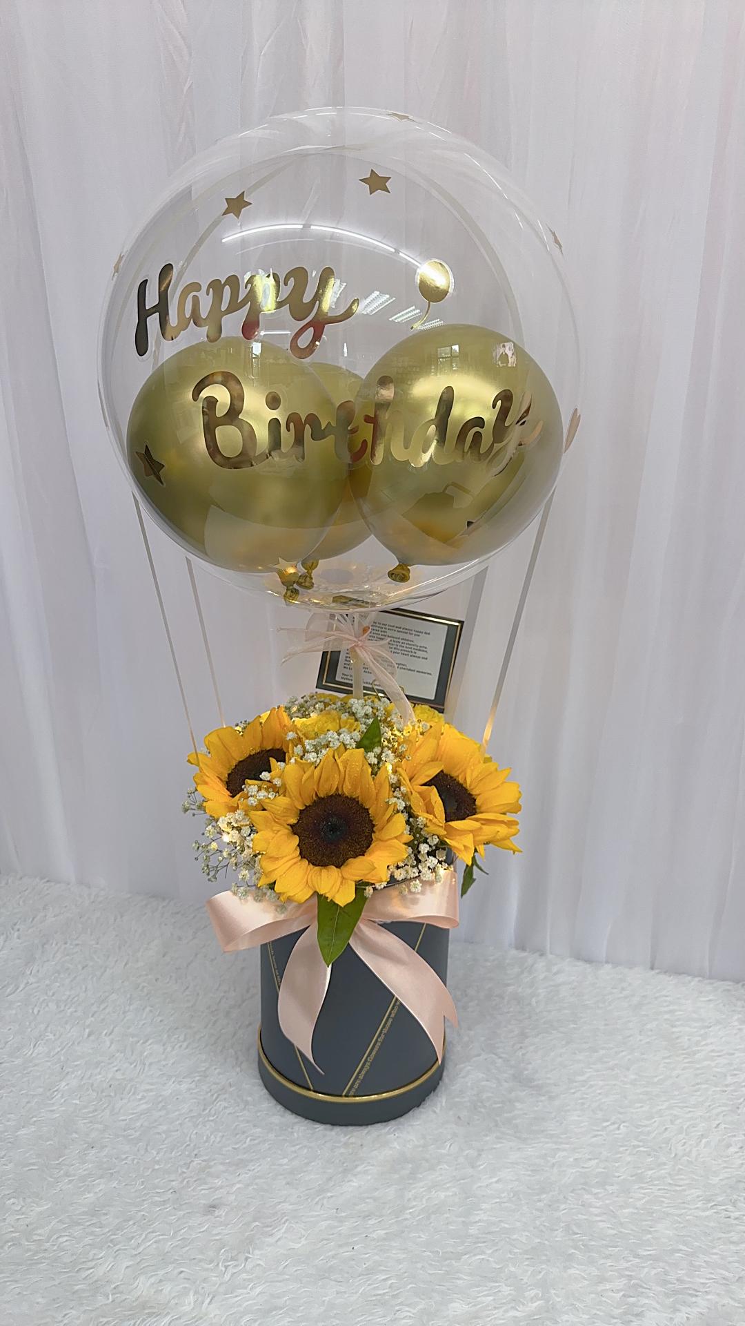 Flower with ballon