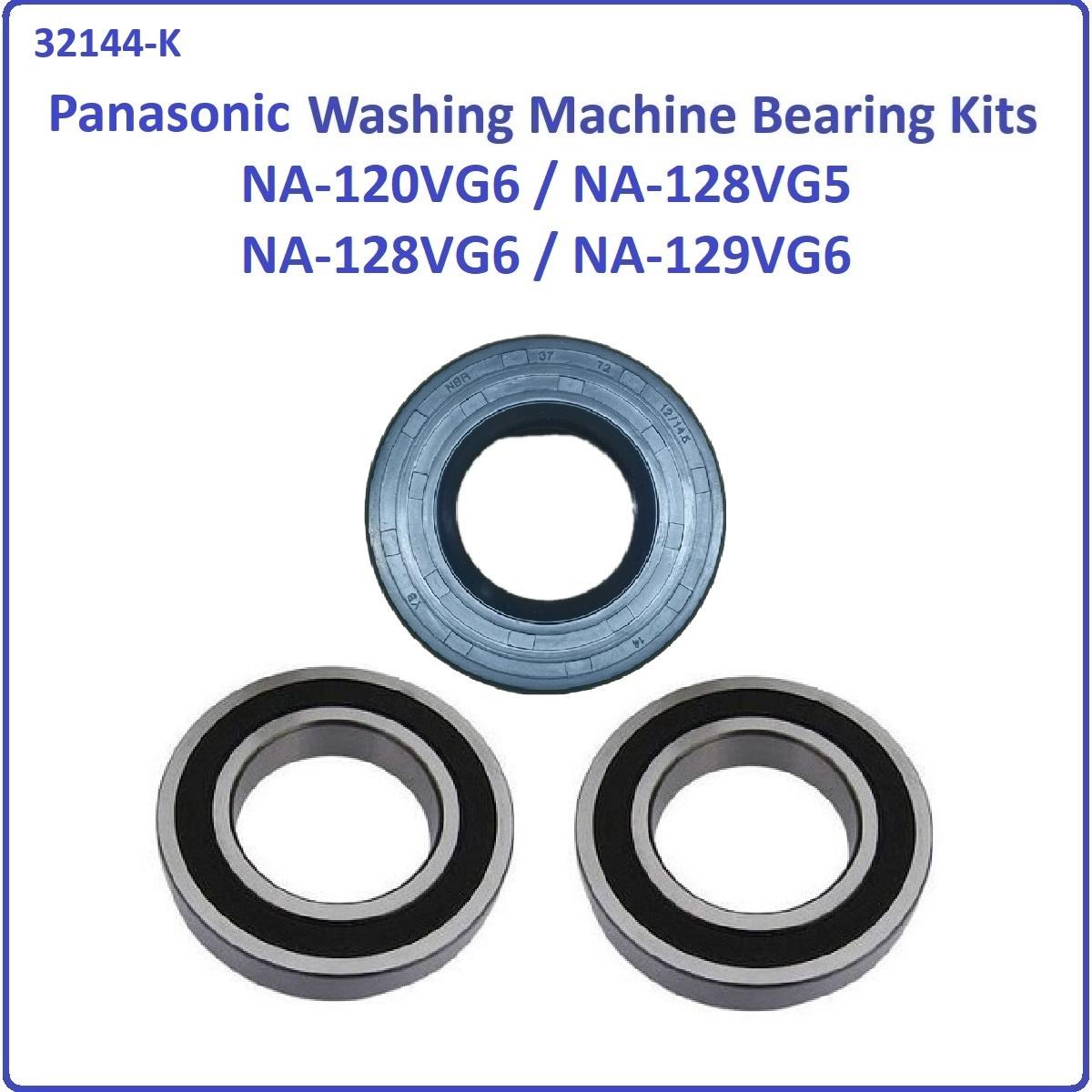 Panasonic NA-120VG6 / NA-128VG5 / NA-128VG6 / NA-129VG6 / NA-120VX6 Drum Shaft for washing machine use Bearing Kit