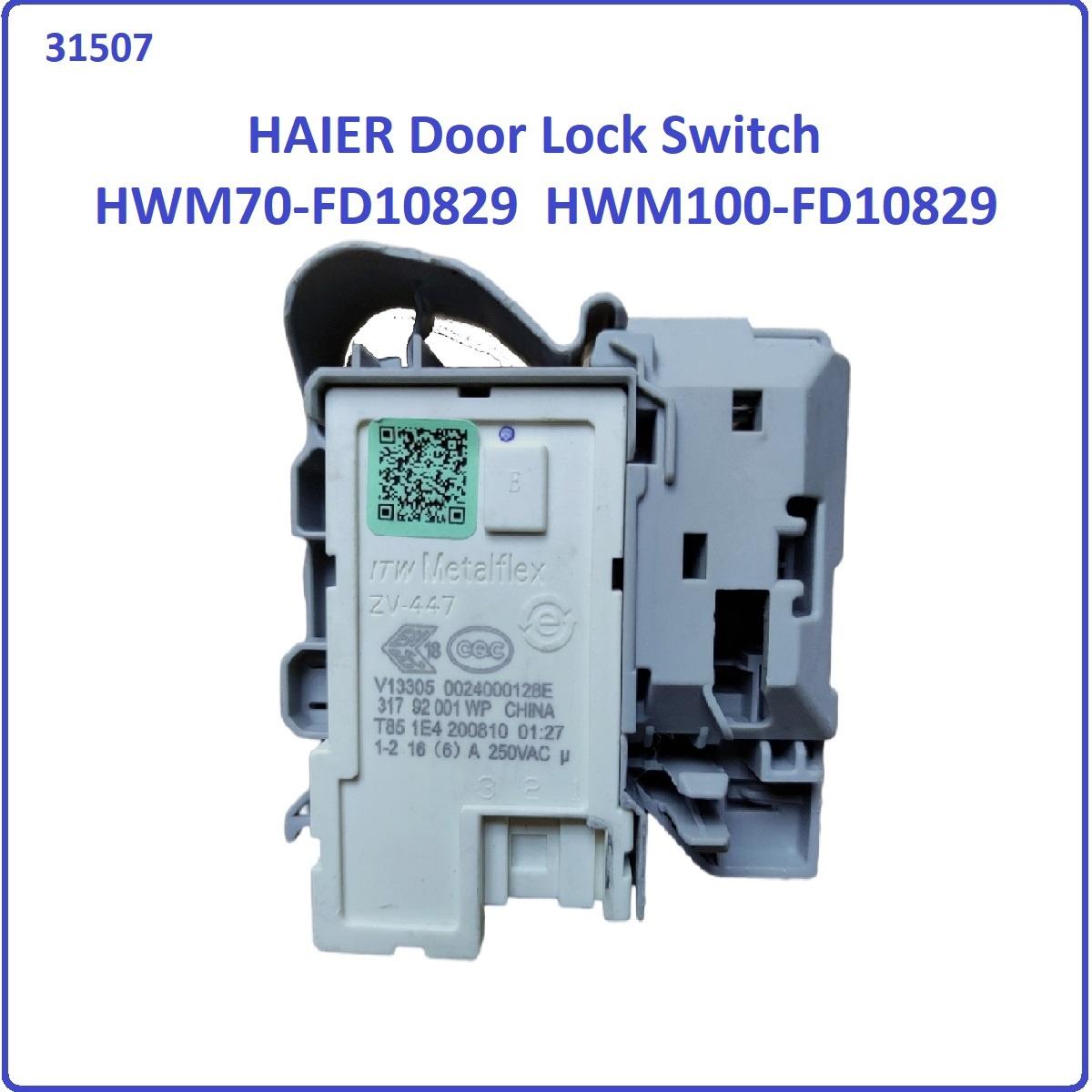Haier HWM70-FD10829 / HWM100-FD10829 Original Door Lock Switch for washing machine use