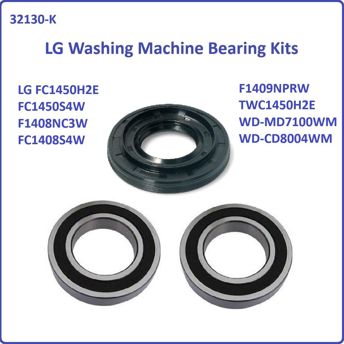 LG F1408NC3W / F1409NPRW / FC1408R4W / FC1408S4W / FC1409H3W / FC1450H2E / FC1450S2E / FC1450S4W Bearing Kits