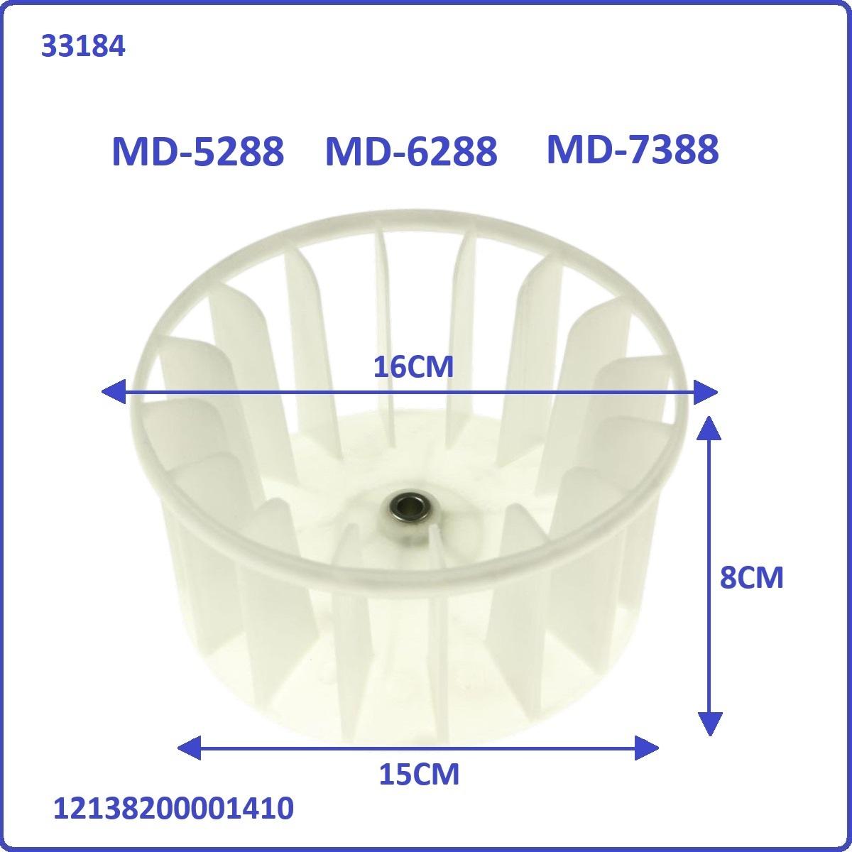 Midea MD-5288 / MD-6288 / MD-7388 Dryer Fan for dryer use *Original