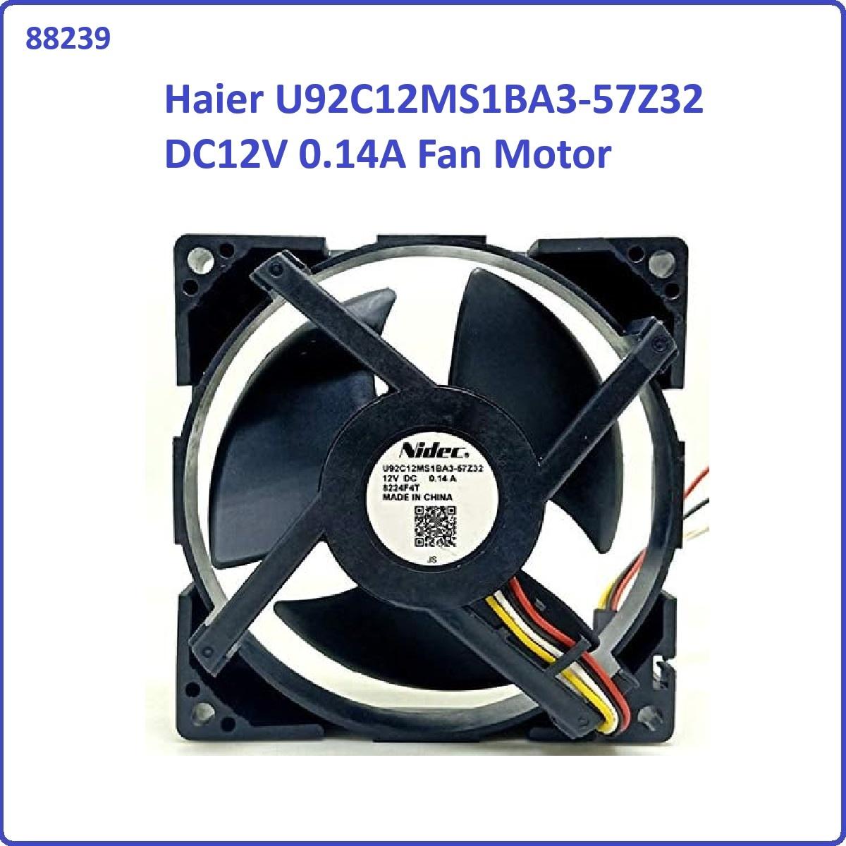 Haier U92C12MS1BA3-57Z32 DC12V 0.14A Fan Motor for Refrigerator use