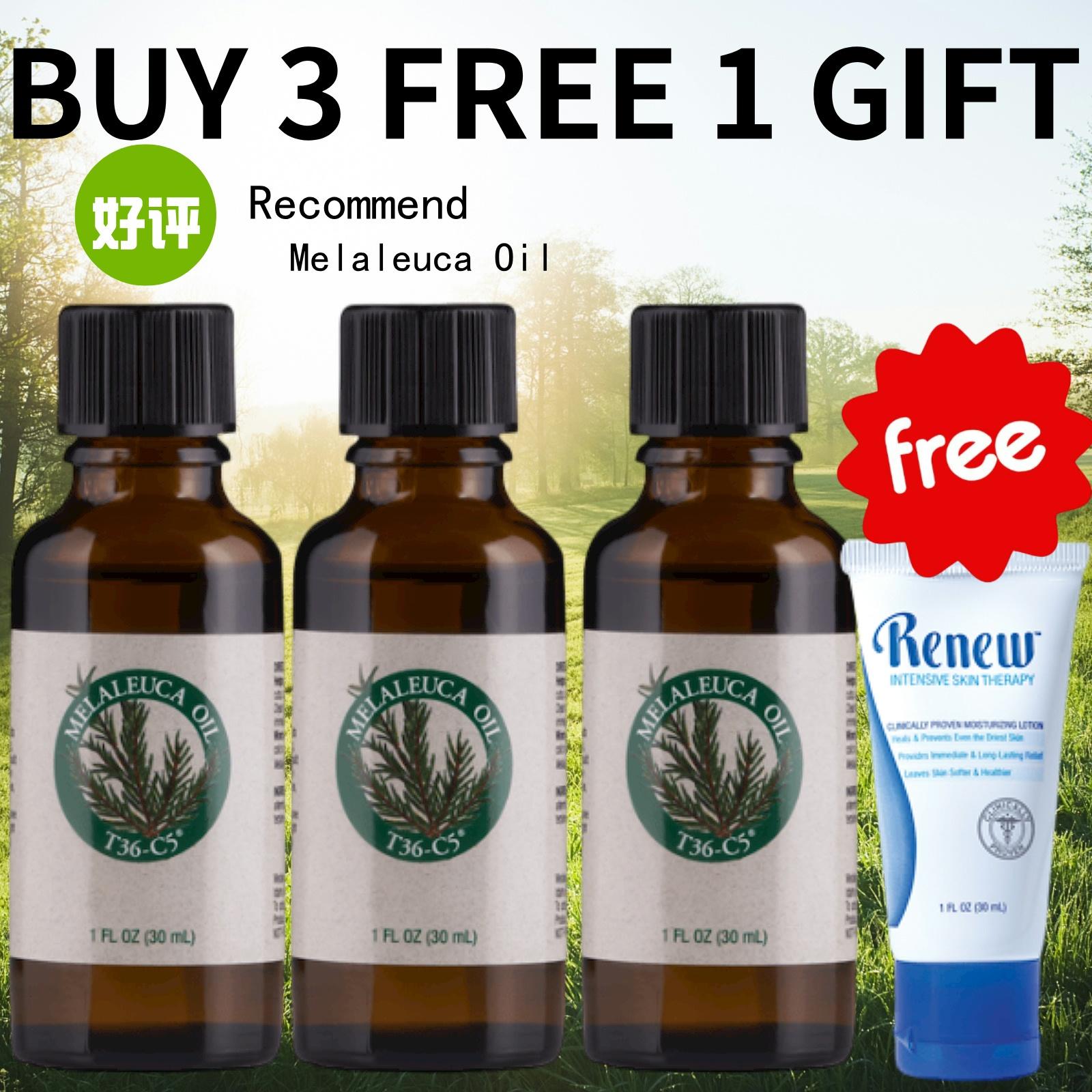 <BUY 3 FREE 1 RENEW LOTION 30ML> T36-C5 Melaleuca Oil Item: 199 X 3 FREE 30ML