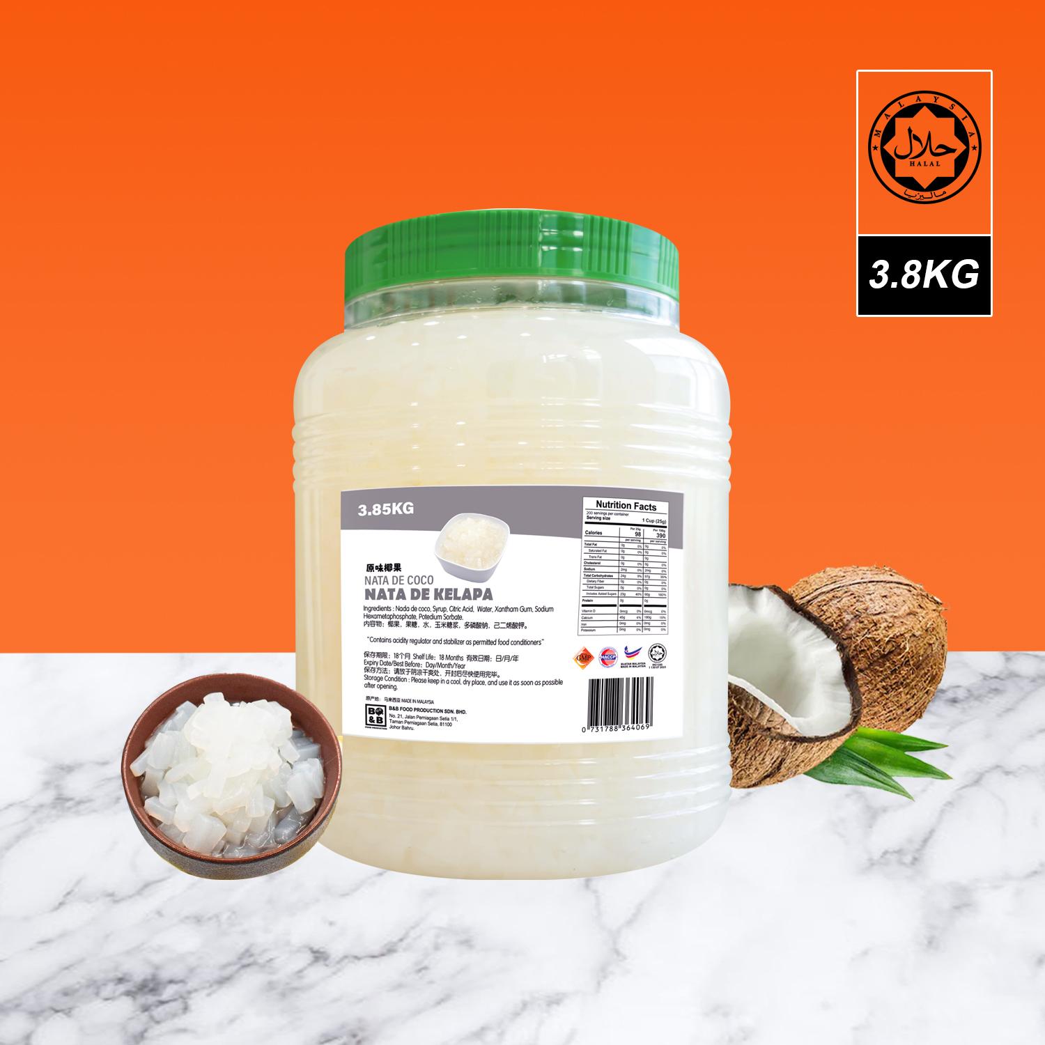 B&B ORIGINAL COCONUT JELLY 3.8KG [HALAL] 原味椰果條