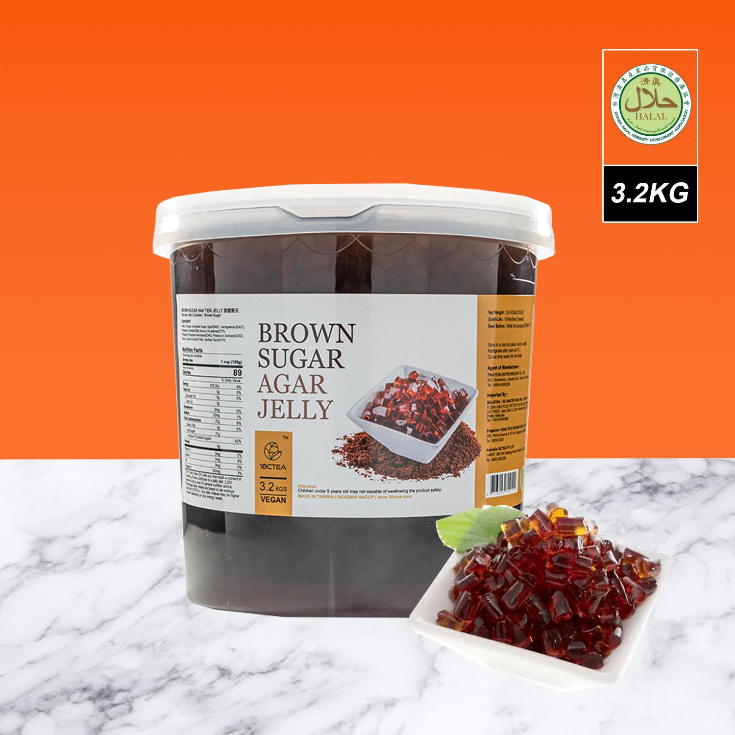 BROWN SUGAR HAN TIEN JELLY 3.2KG [HALAL]  黑糖寒天