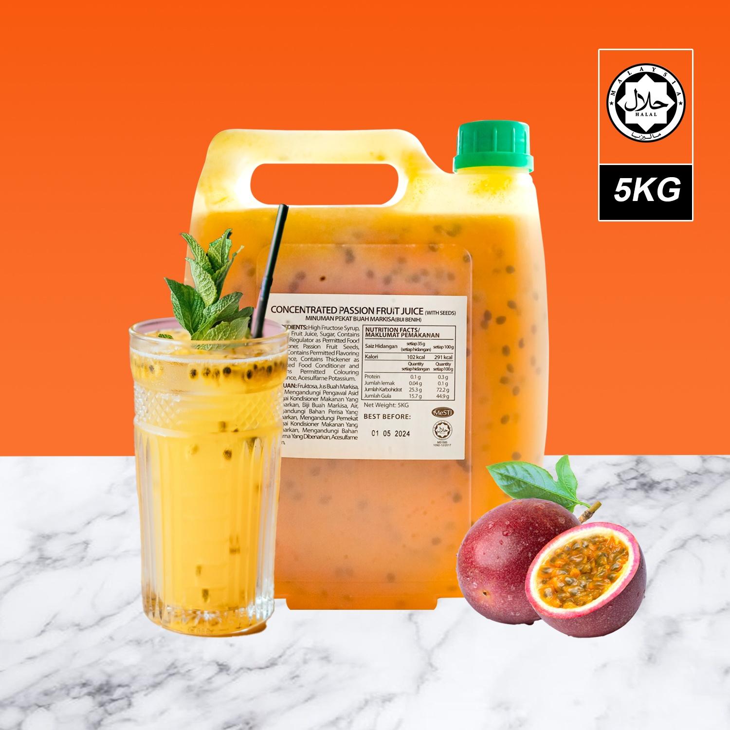 PASSION FRUIT CONCENTRATE 5KG [HALAL] 百香果加子