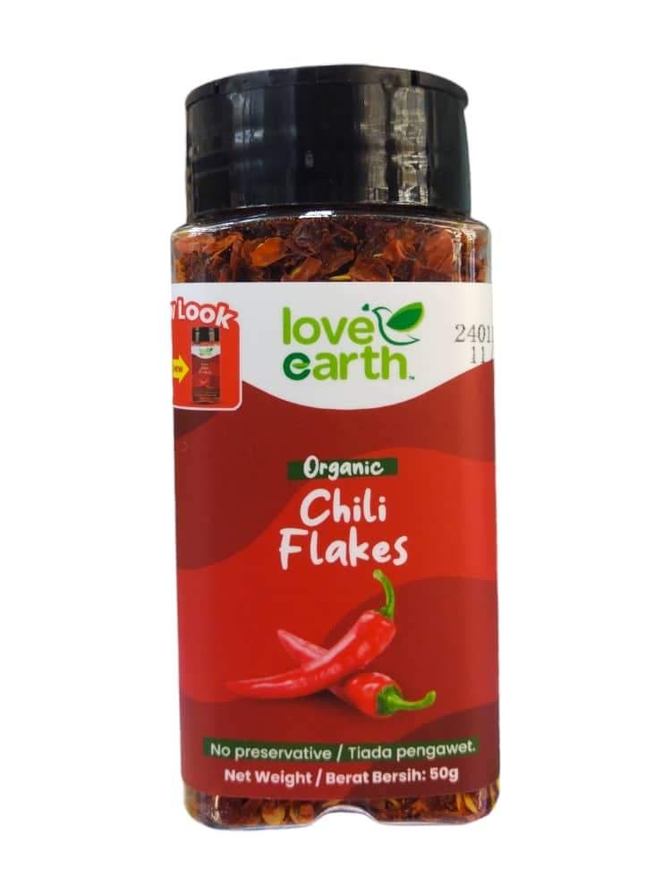 Love Earth Organic Chili Flakes 90g