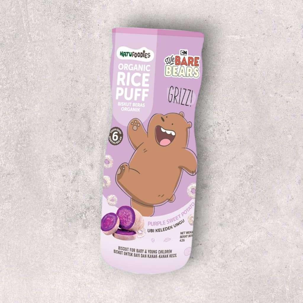 Natufoodies Organic Rice Puff Purple Sweet Potato 42g