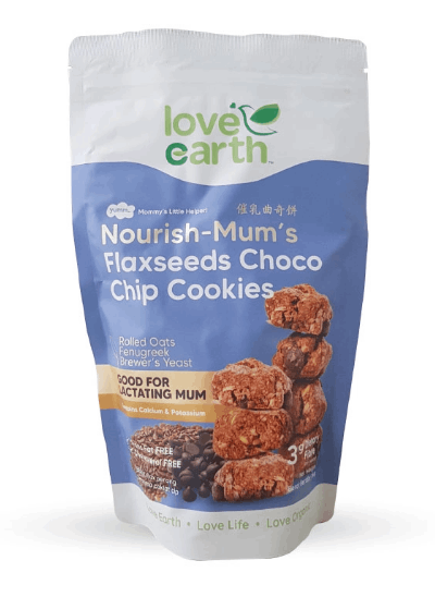 Love earth Nourish-Mum's flaxseeds choco chip cookies 280G