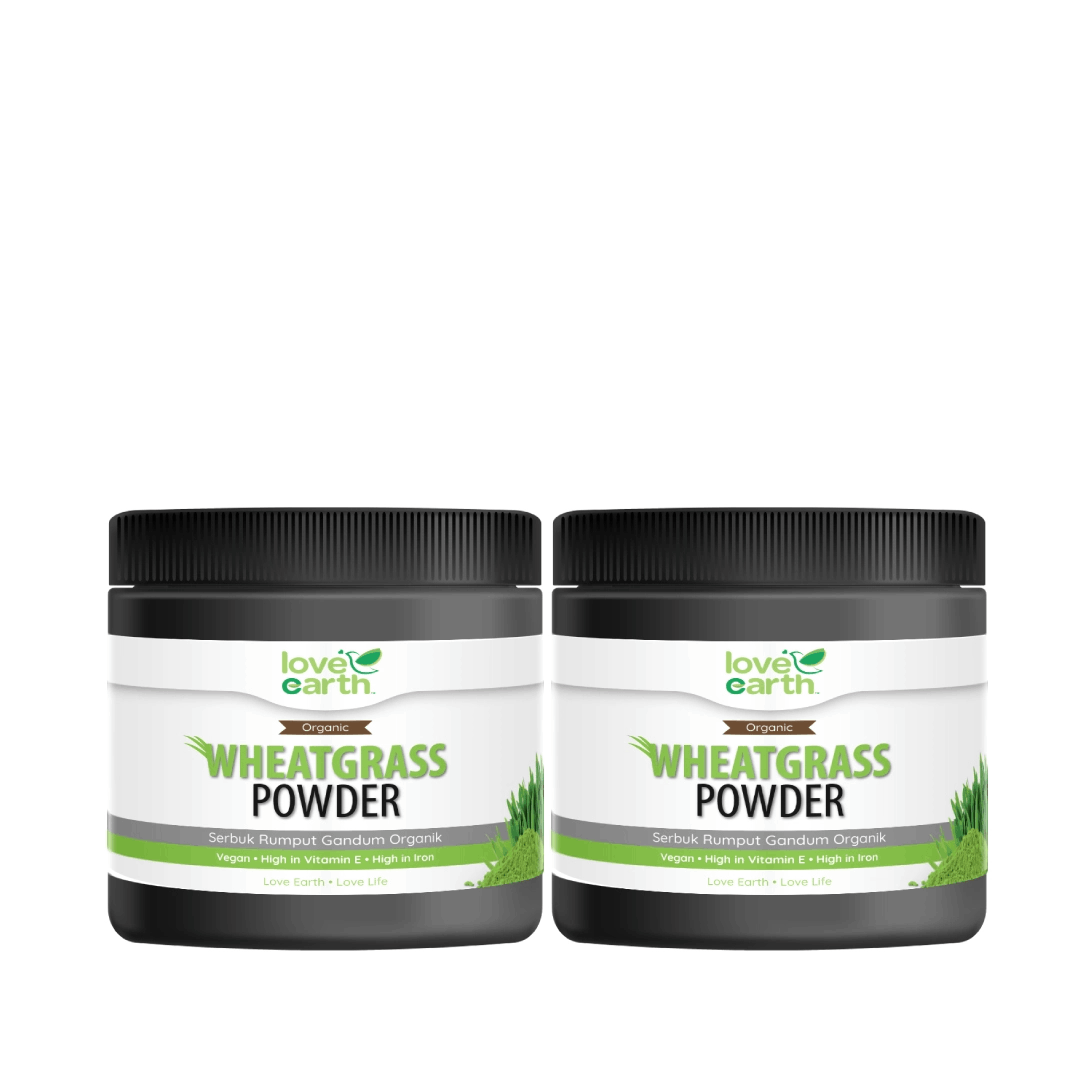 Love earth organic wheatgrass powder twinpack (185g x2s)