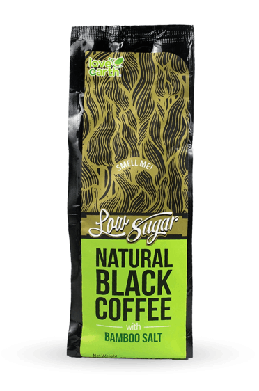 Love earth natural black coffee with bamboo salt 15's x 10g