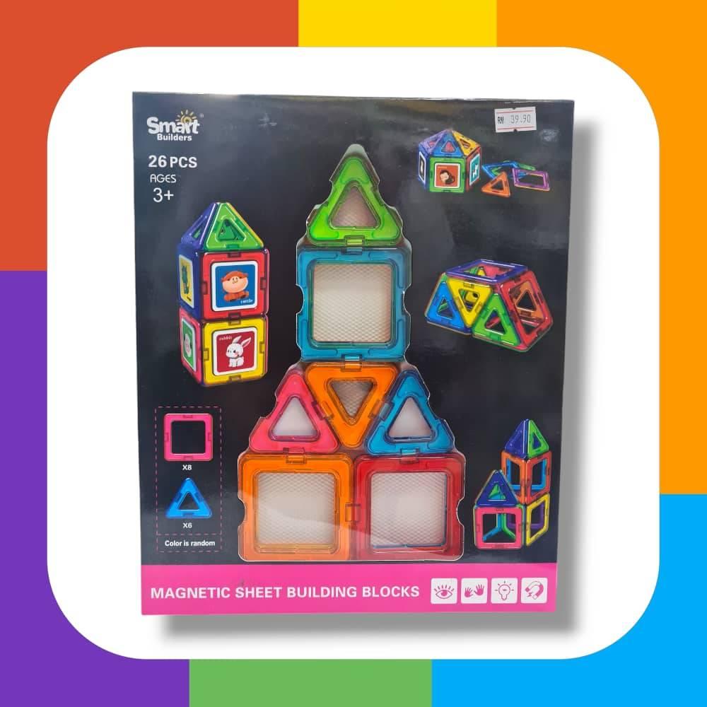26pcs Magnetic Sheet Building Blocks (577)