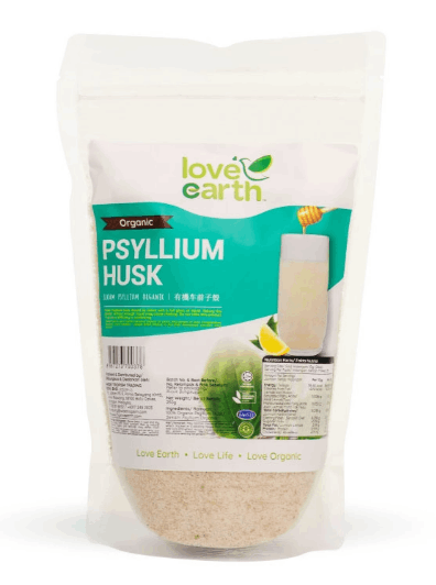 Love earth organic psyllium husk 250g