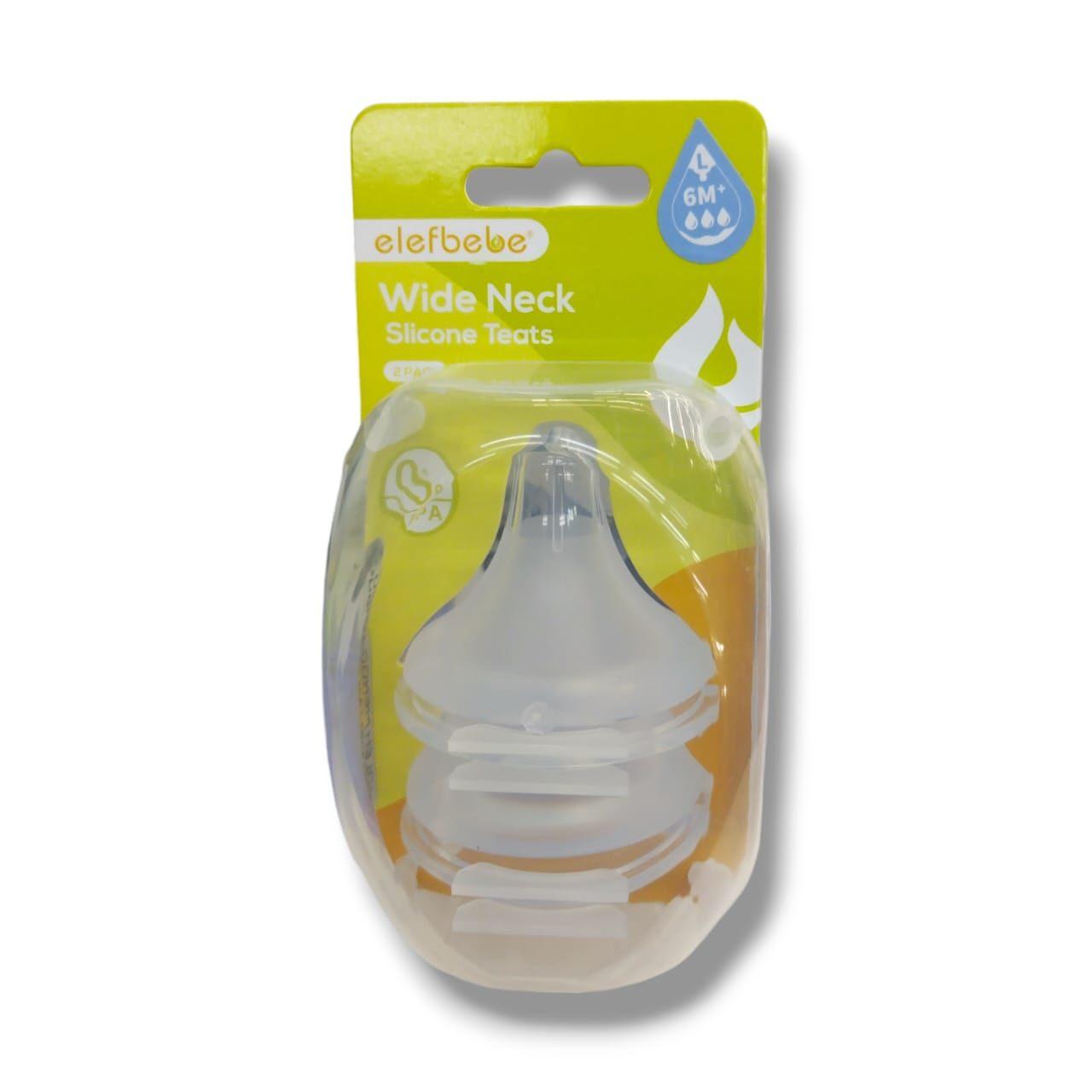 Elefbebe Teats Wide Neck (L) 2pcs FN-W03
