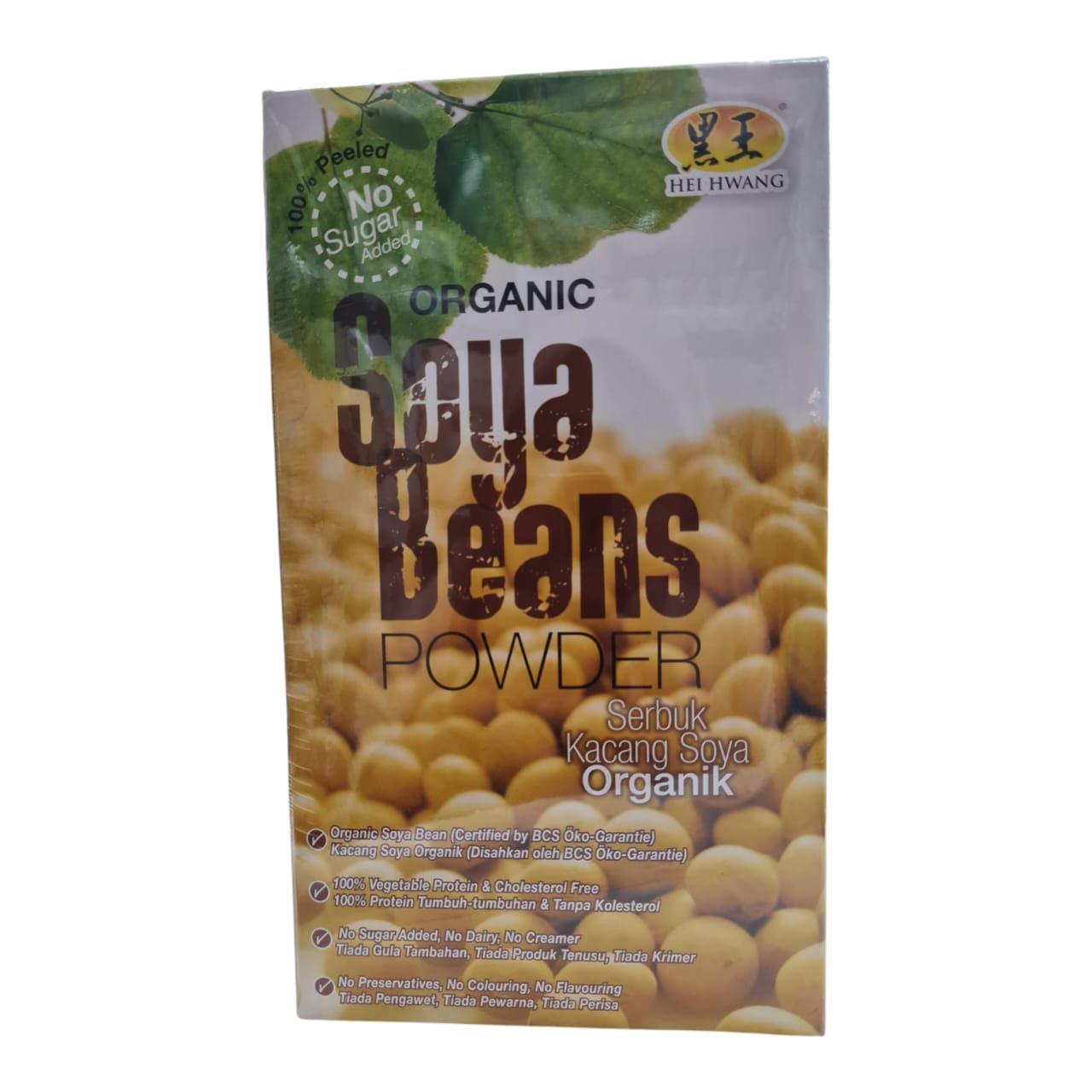 Hei Hwang Organic Soya Bean Powder No Sugar Added 30g x 12sachets