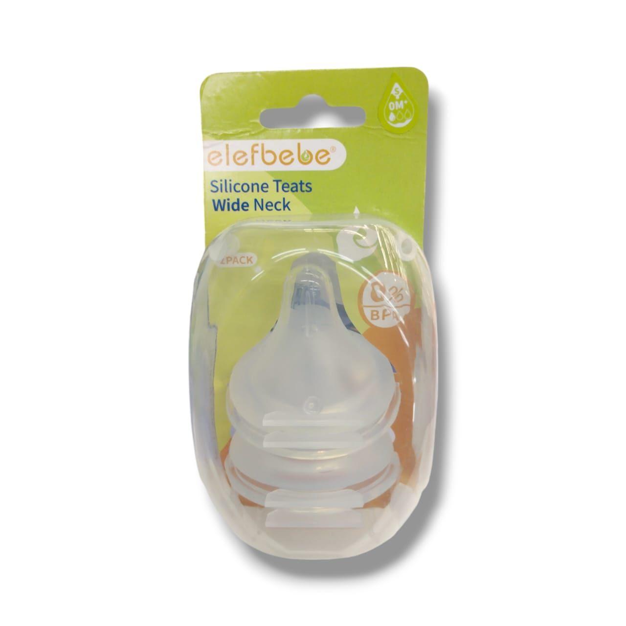 Elefbebe Teats Wide Neck (S) FN-W01 2pcs