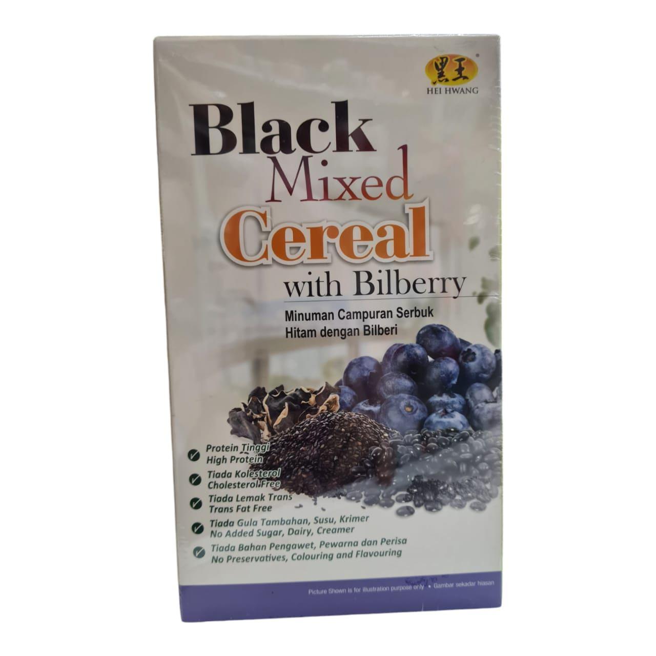 Hei Hwang Black Mix Cereal with Bilberry Powder 30g x 15sachets