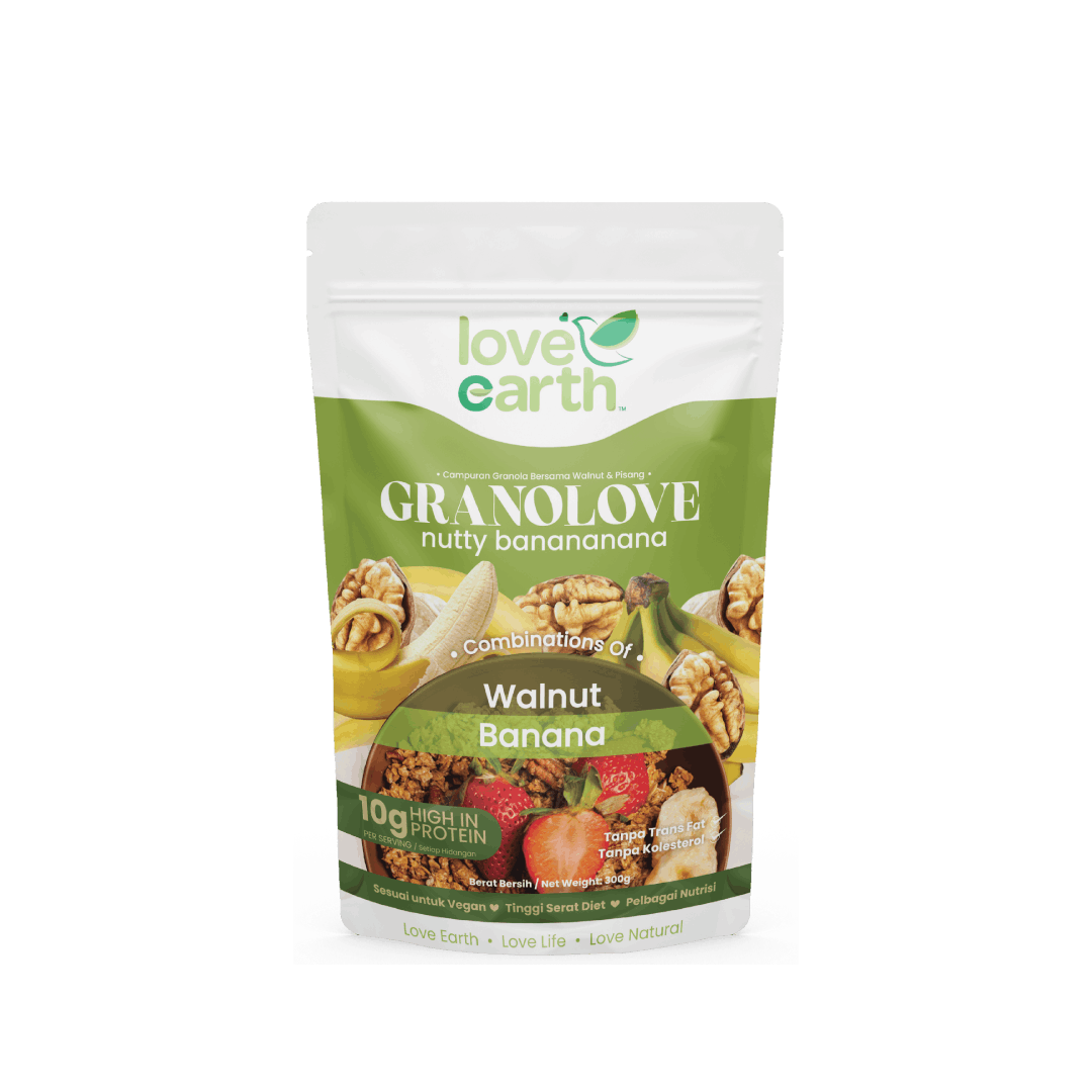 Love earth granolove walnut & banana 300g