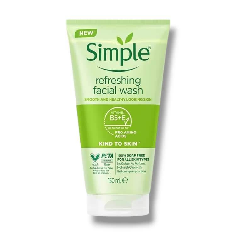 Simple Kind To Skin Refreshing Facial Wash Gel 150ml