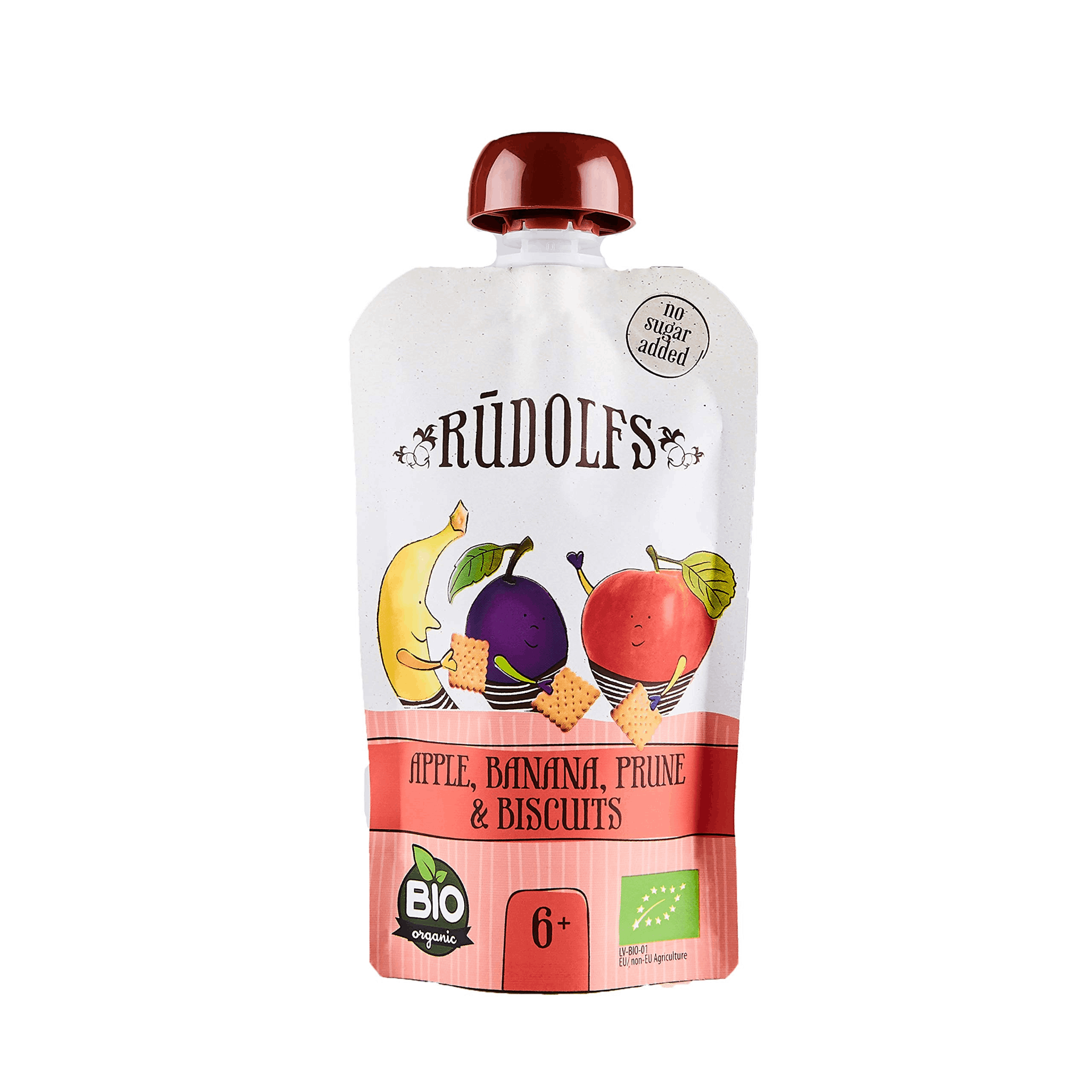 Rudolfs apple, banana, prune & biscuit 110g