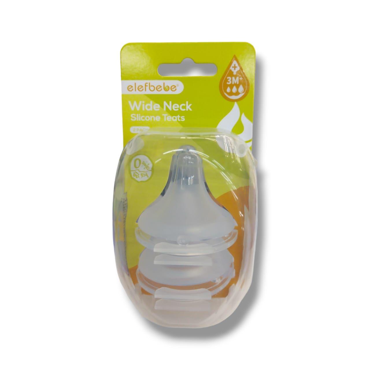 Elefbebe Teats Wide Neck (X) 2pcs FN-W04 Variable Flow
