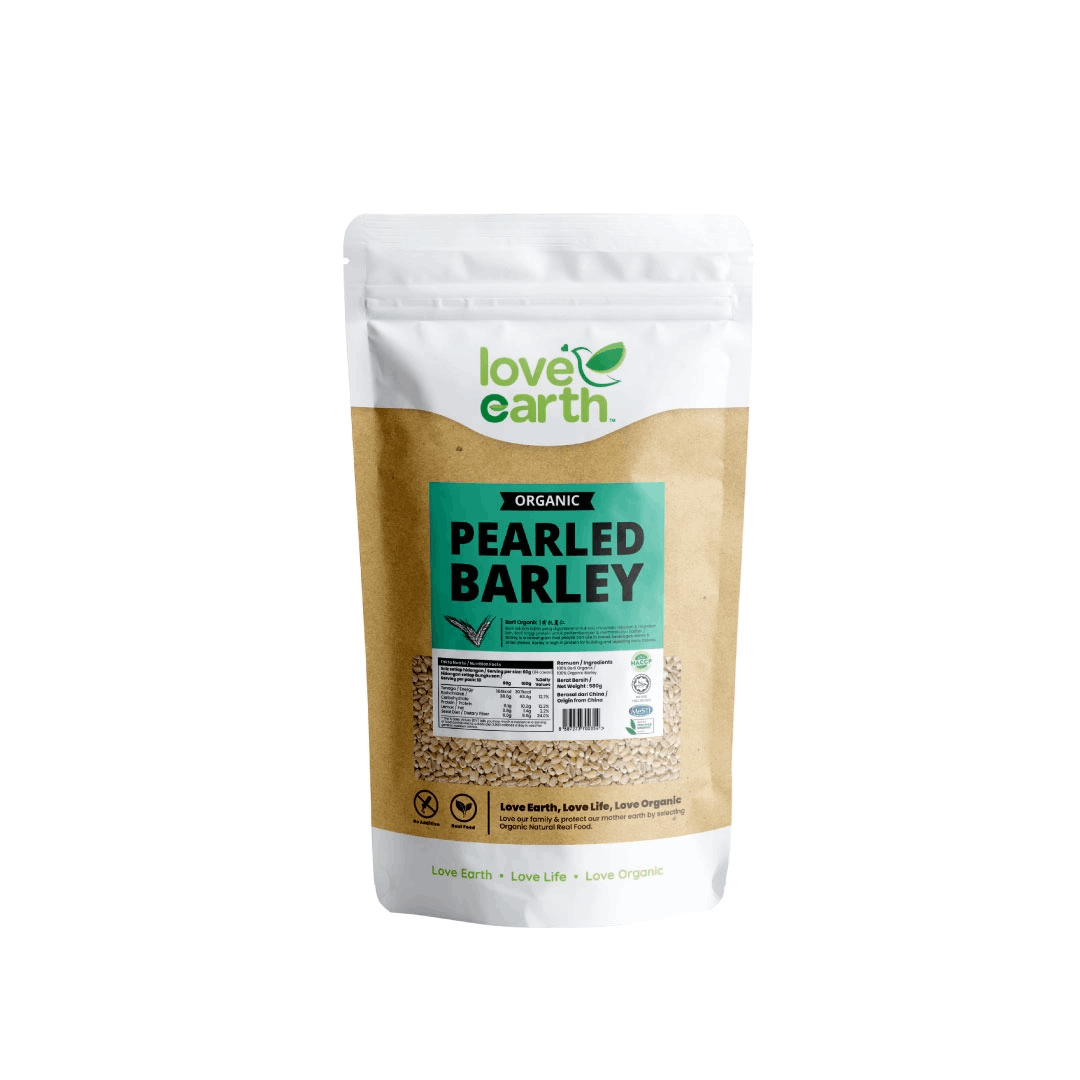 Love earth organic pearl barley 580g