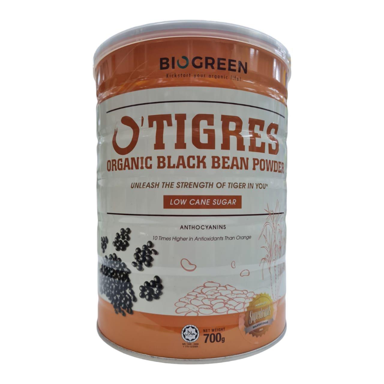 Biogreen O'Tigres Black Bean Powder with Low Cane Sugar 700g