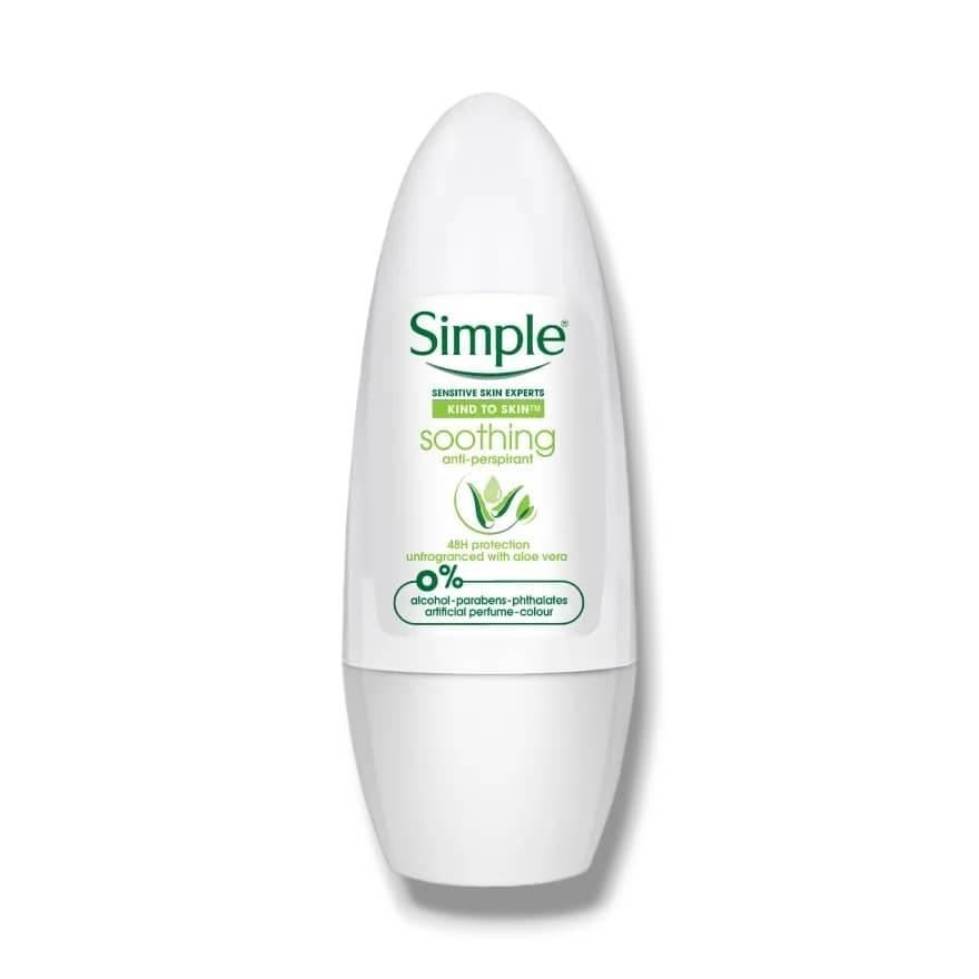 Simple Soothing Anti Perspirant Roll On 45ml