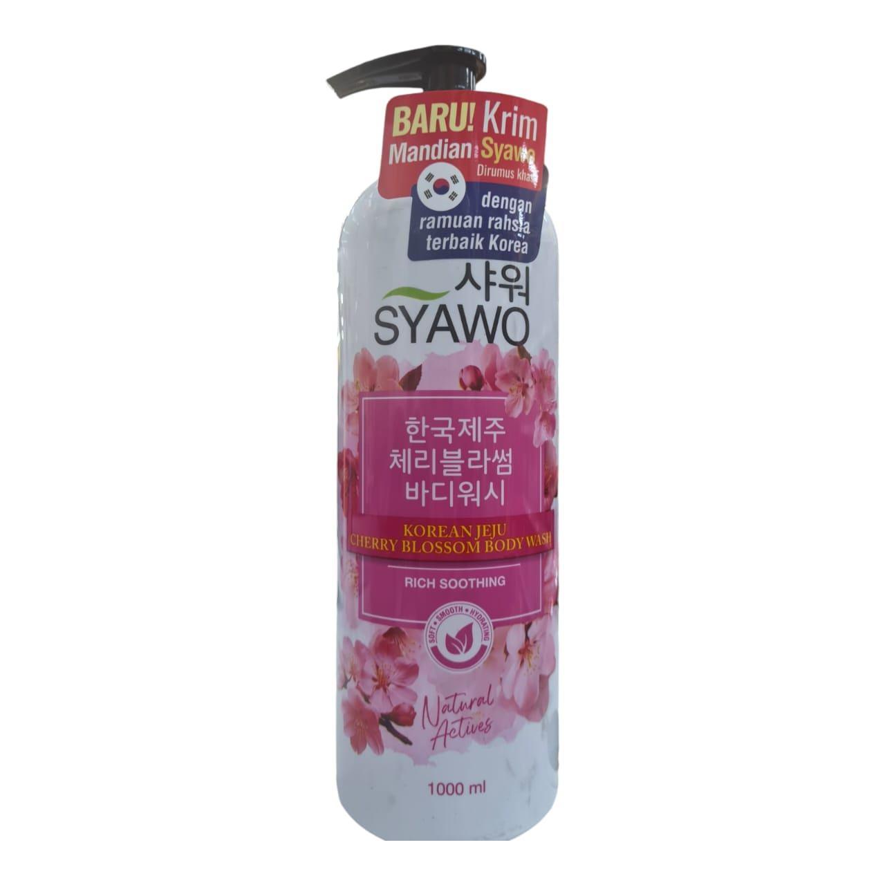 Syawo Korean Jeju Cherry Blossom Body Wash 1000ml