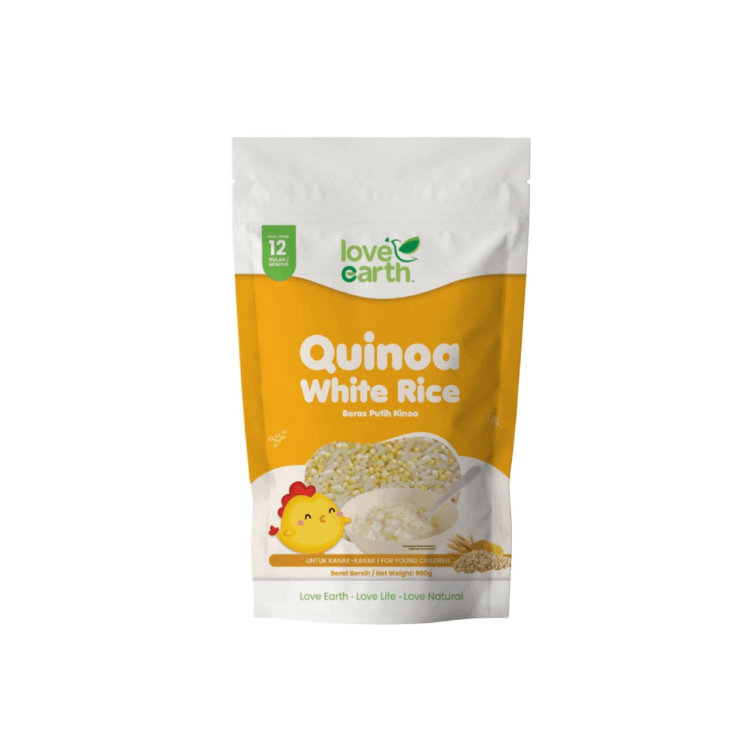 Love earth organic baby quinoa white rice 900g