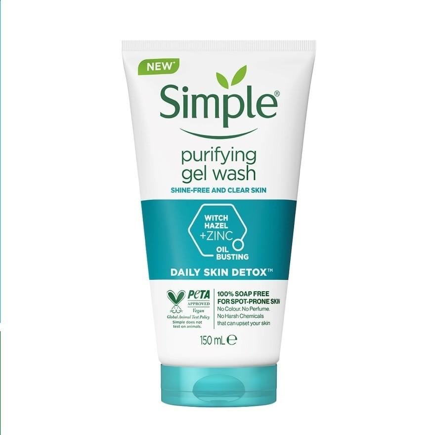 Simple Daily Skin Detox Purifying Facial Wash 150ml