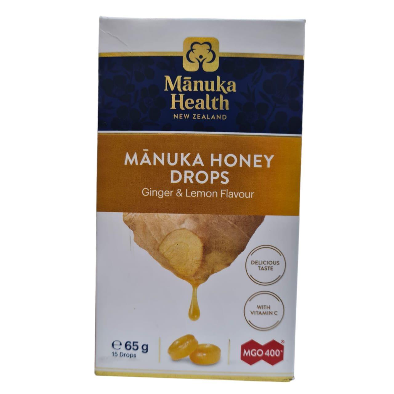 Manuka Honey Suckles MGO400+ Ginger & Lemon (15'S)