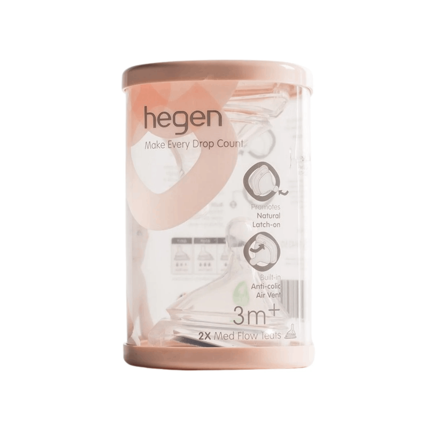 Hegen teat medium flow (2pack)