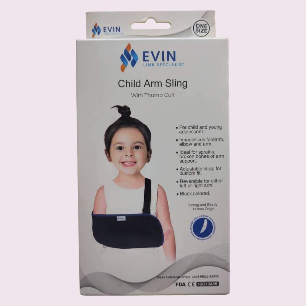 Evin Child Arm Sling w Thumb Cuff