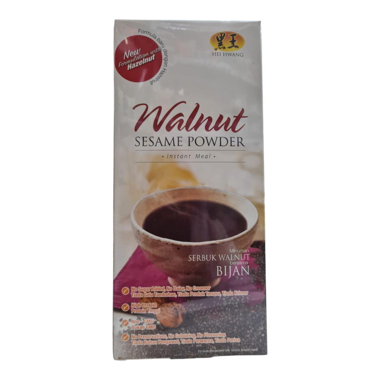 Hei Hwang Walnut Sesame Powder with Hazelnut 30g x 15sachets