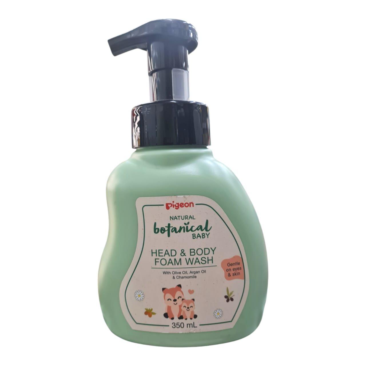 Pigeon Natural Botanical Baby Head & Body Foam Wash 350ml