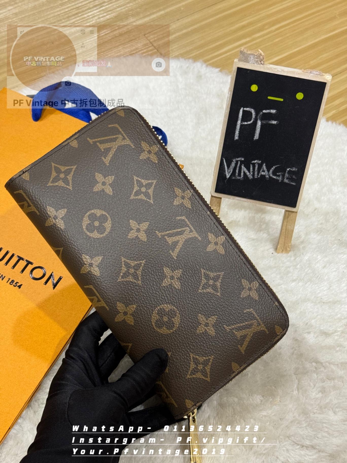 Lv拆包 老花拉链长钱包