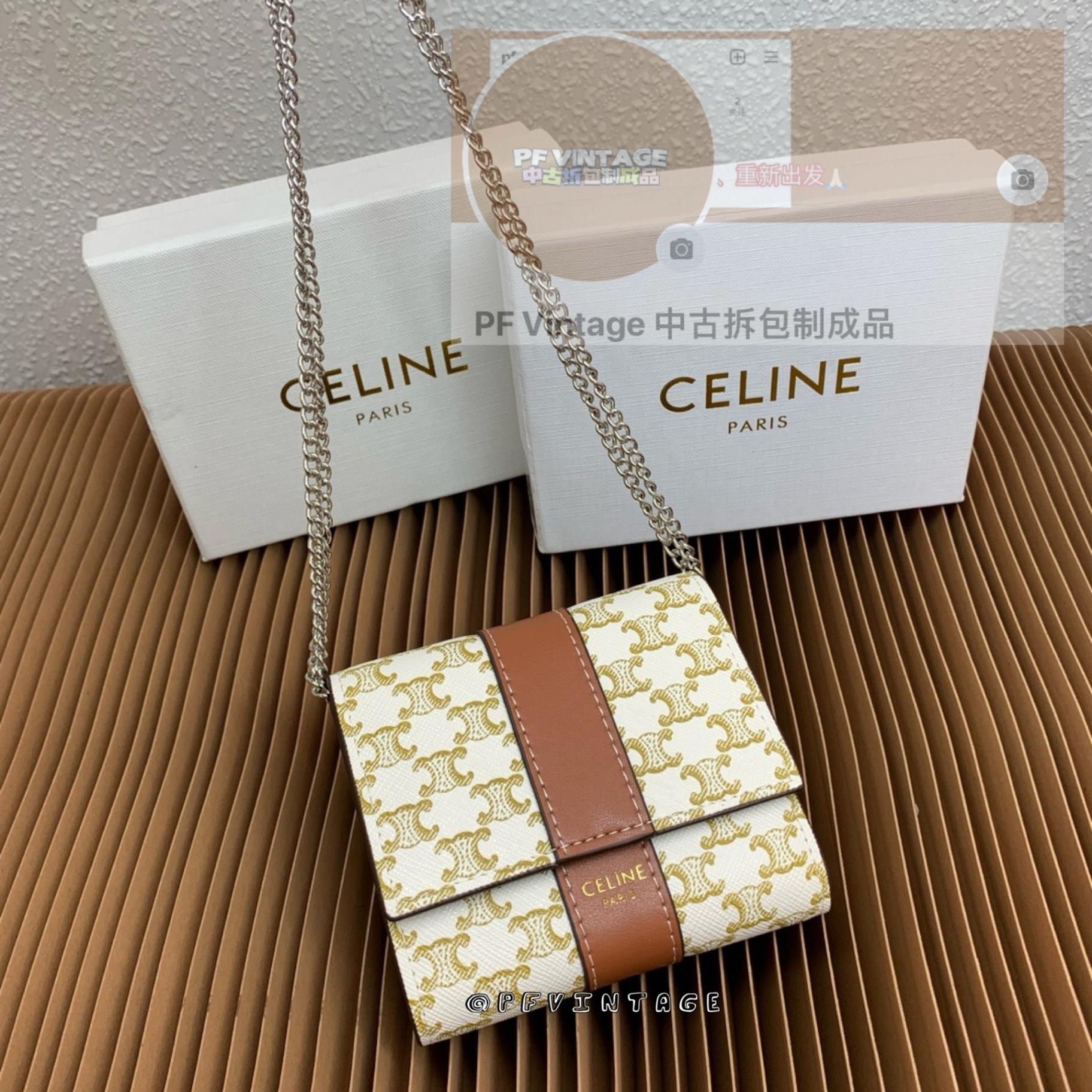 Celine 链条斜挎包