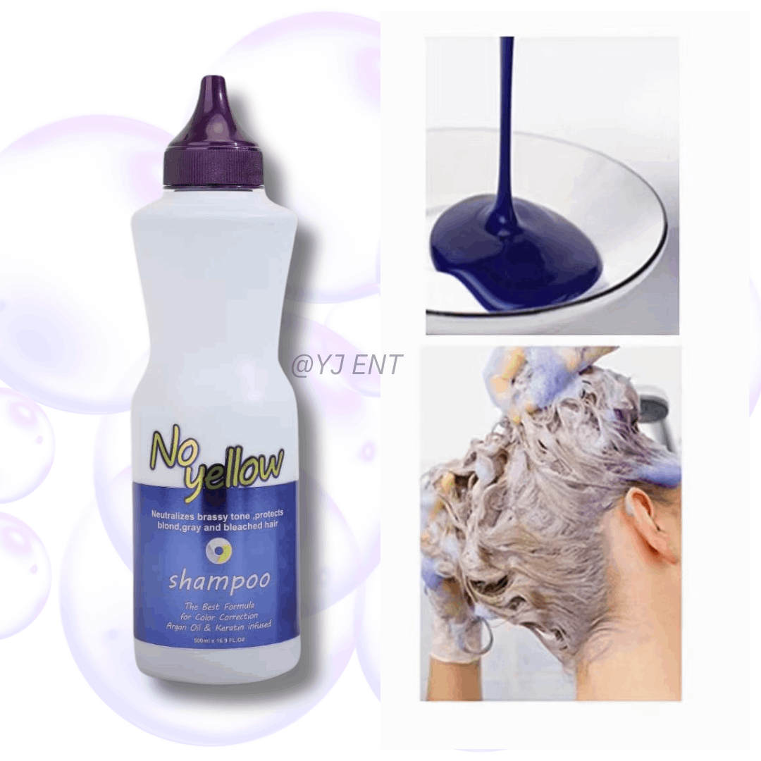 No Yellow Shampoo Purple Shampoo 紫色去黄洗发水