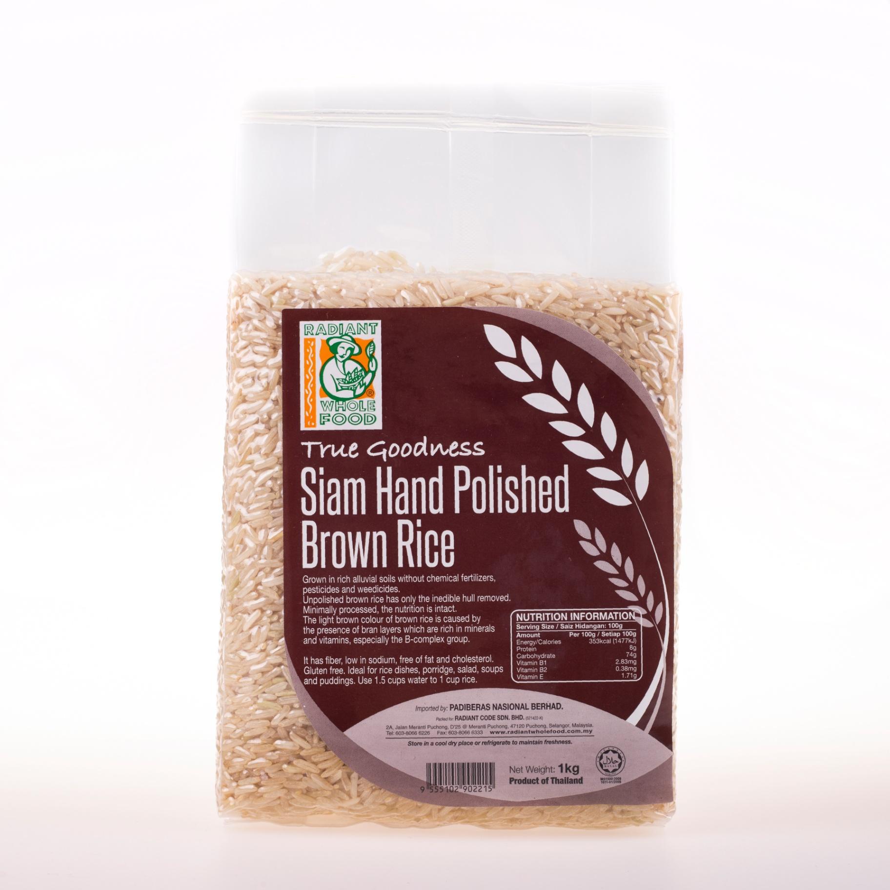 Siam Hand Polished Brown Rice, org