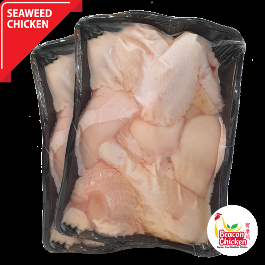 008.  Seaweed Kampung Half cut to 8 pcs - 海藻甘榜鸡半只 (切8块）