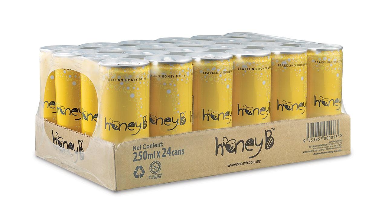 C01. Honey B Sparking Drink - 蜂蜜气泡饮品 4x(250ml x 6cans)