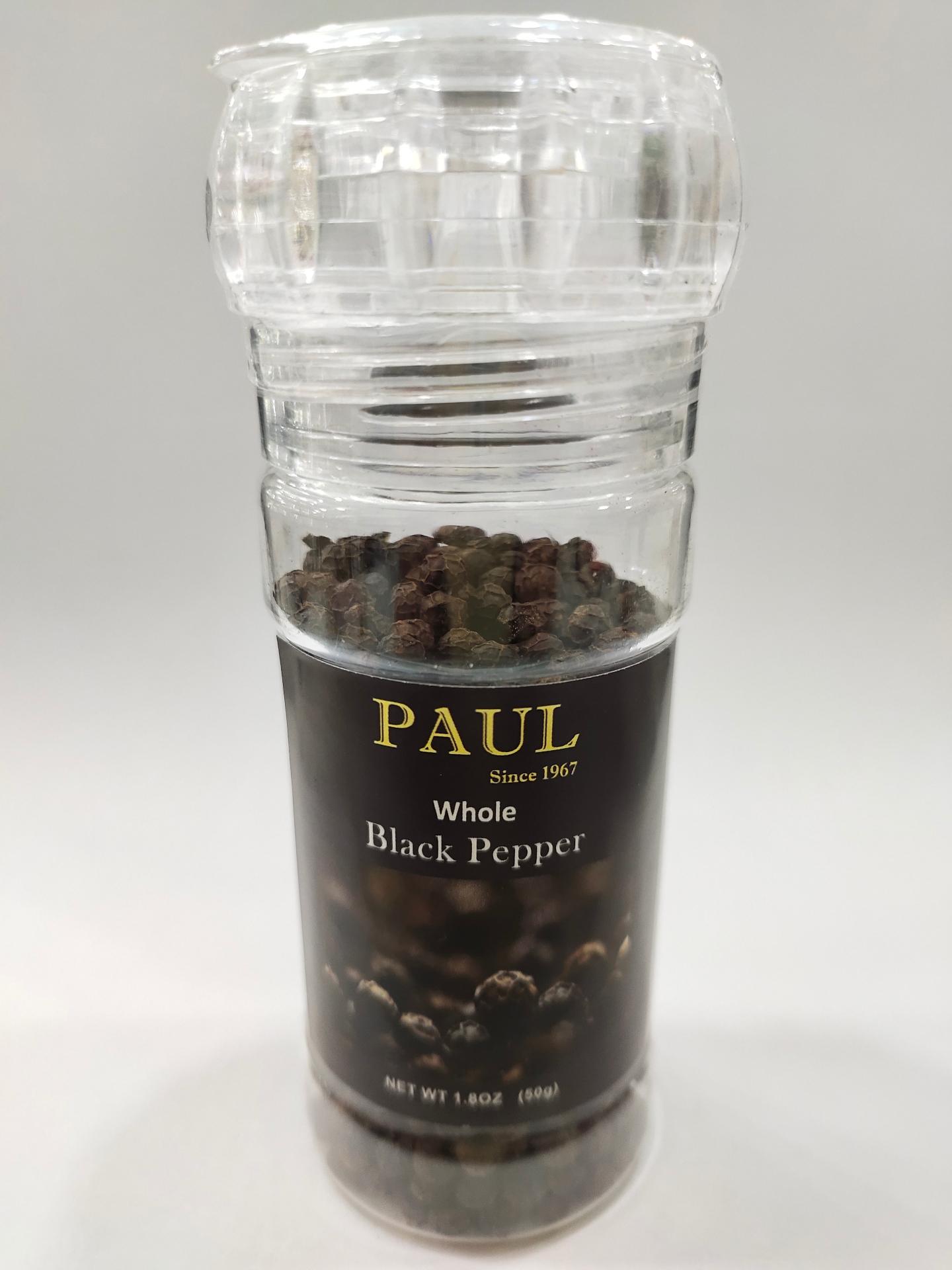 002 Whole Black Pepper 黑胡椒粒 (50g)