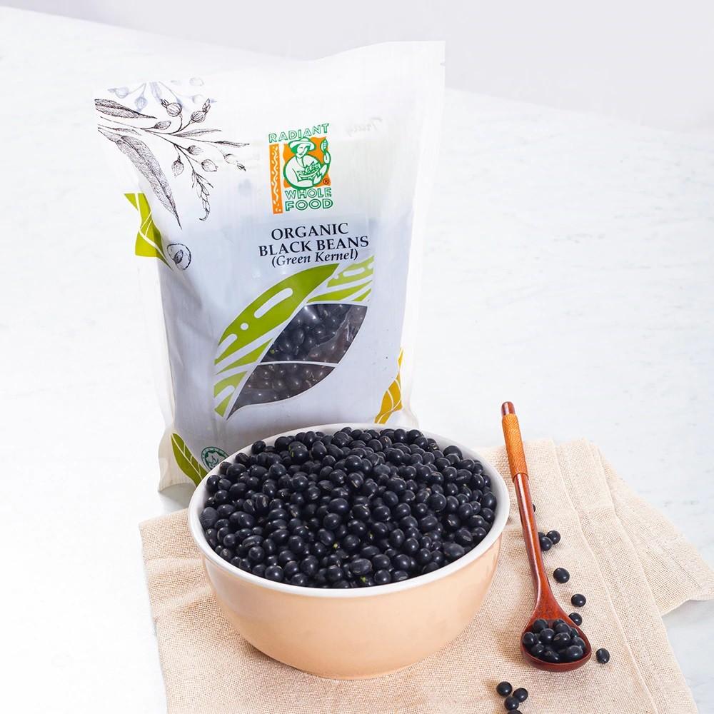 Black Beans, org (with green kernel) 500g