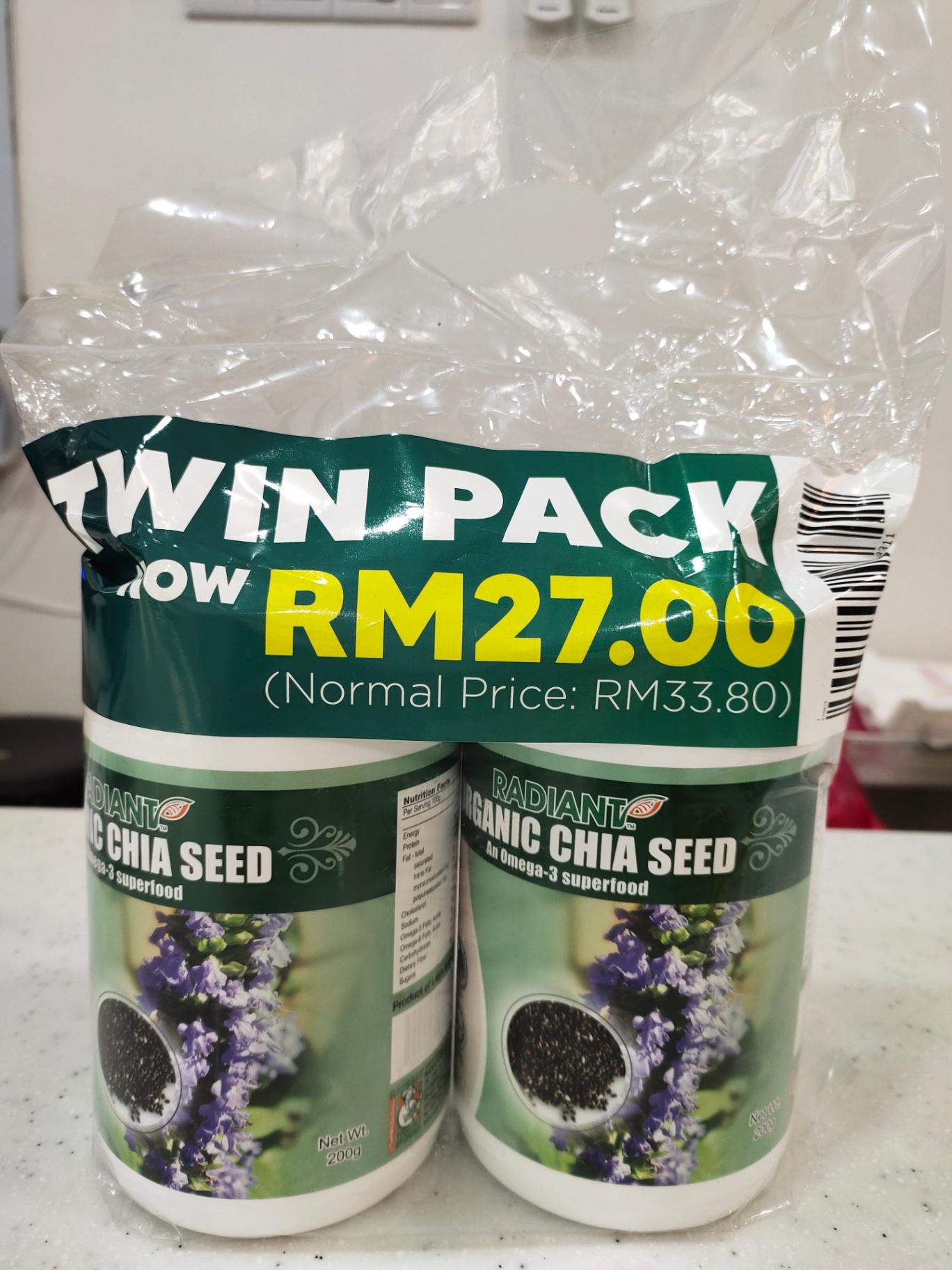 Organic Chia Seed - Twin Pack Bundle